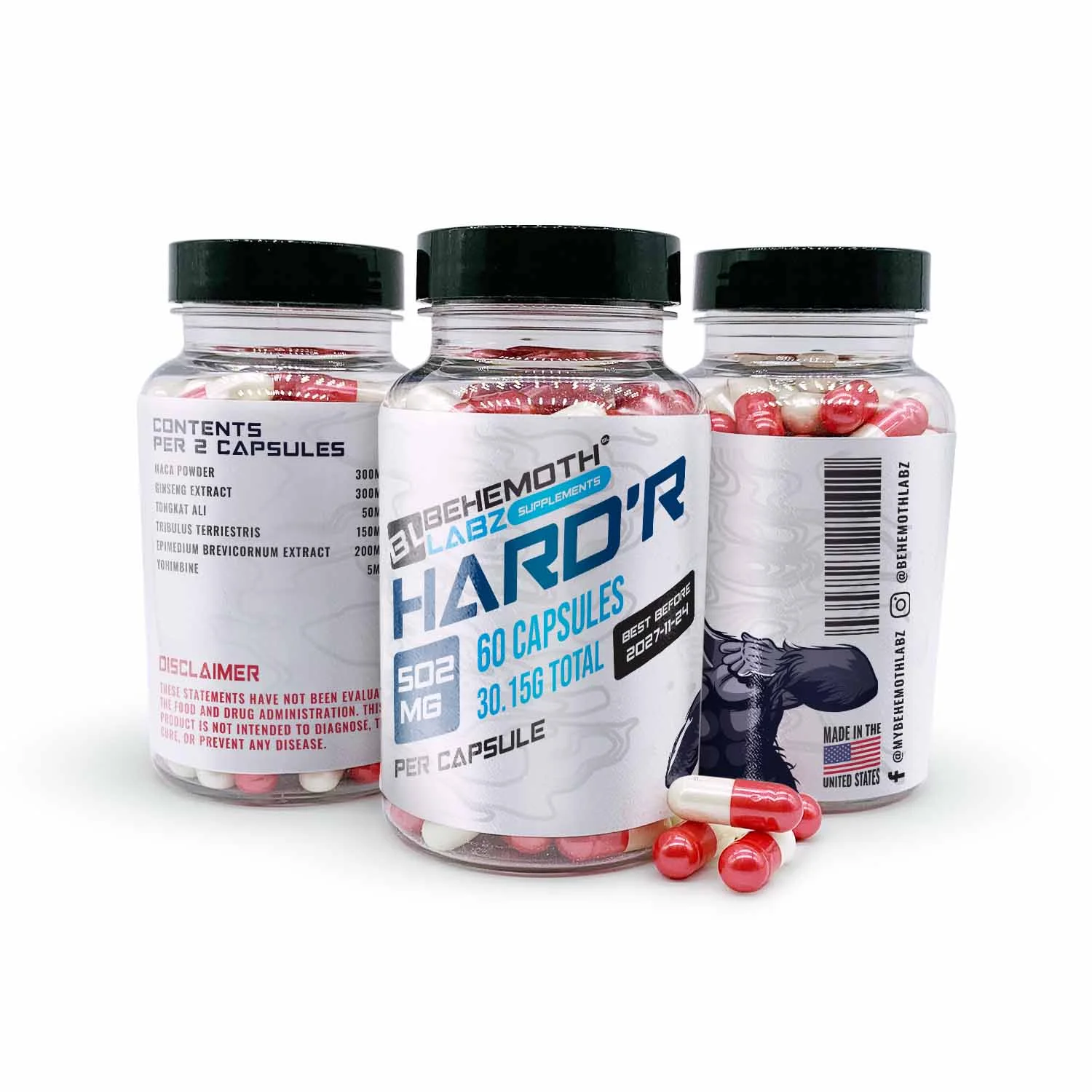 HardR Capsules | Product | BehemothLabz