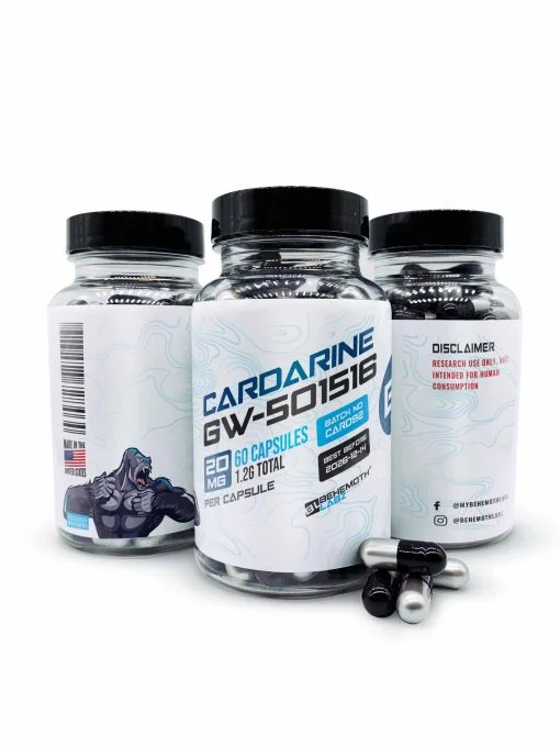 cardarine for sale at behemoth labz with the best price starts from $67.65 – $128.44. Buy Cardarine GW-501516 Capsules now!