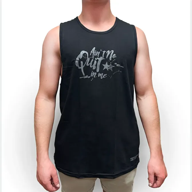 Behemothlabz Gym Tank Tops - Ain't No Quit In Me (Black), S