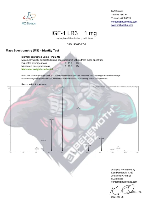biolab igf 1 lr3 IGF-1 - CAS 143045-27-6 IGF-1 LR3 - My Bio