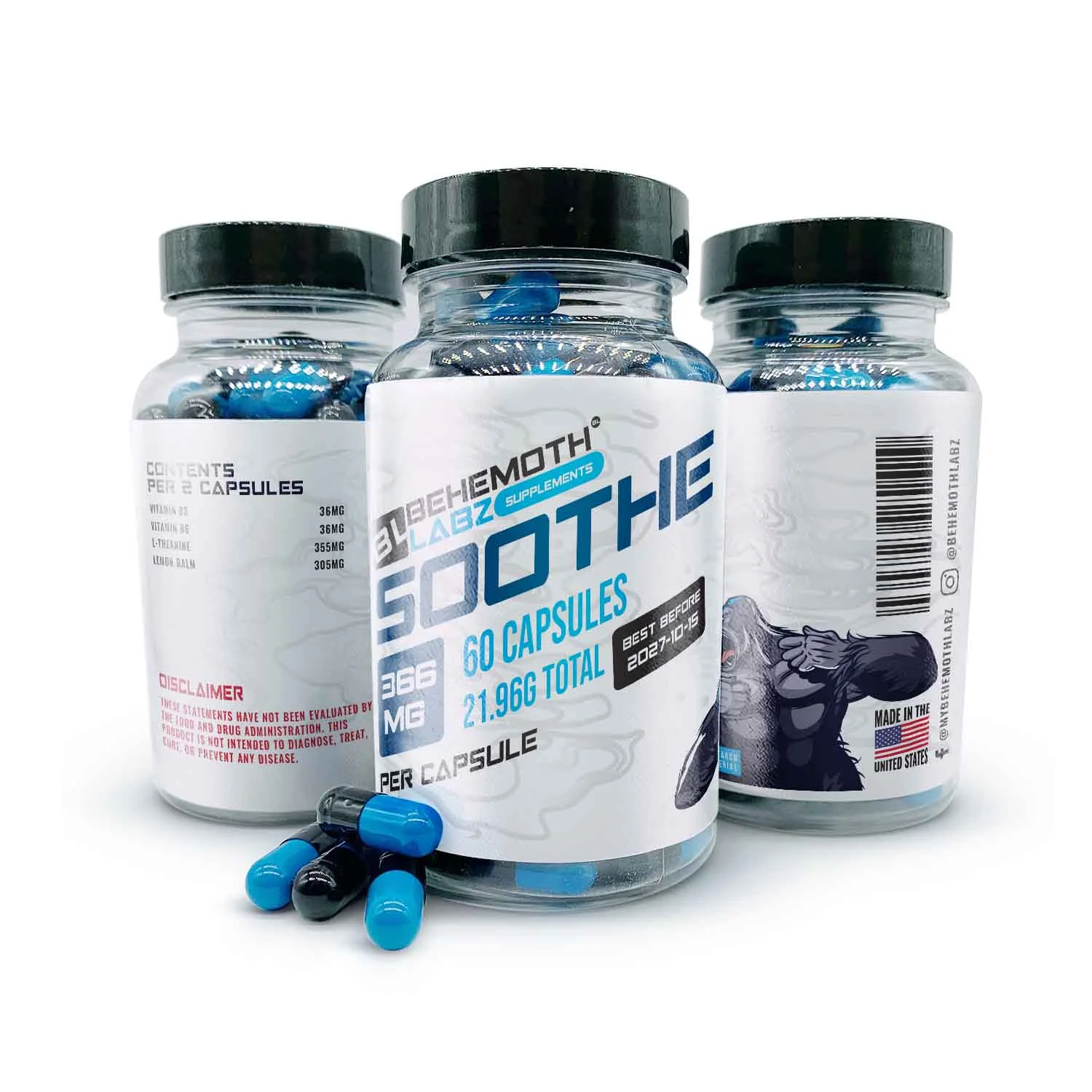 Soothe 60 Capsules | Product | BehemothLabz