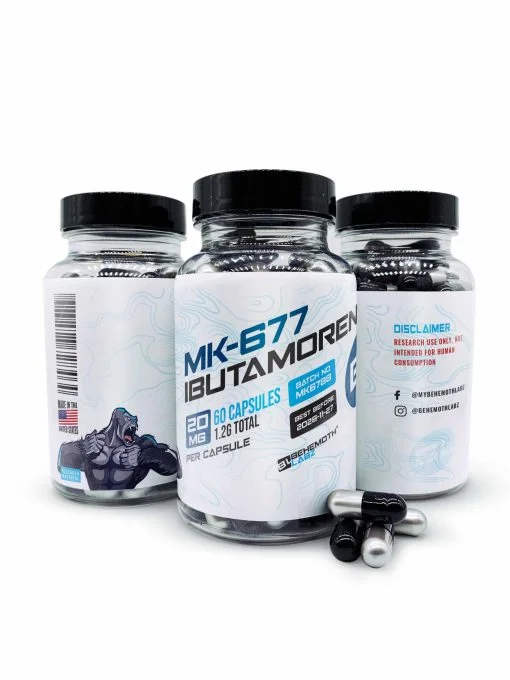 MK 677 for sale - at Behemoth Labz, with prices ranging from $71.39 to $134.14. Buy MK-677 now!