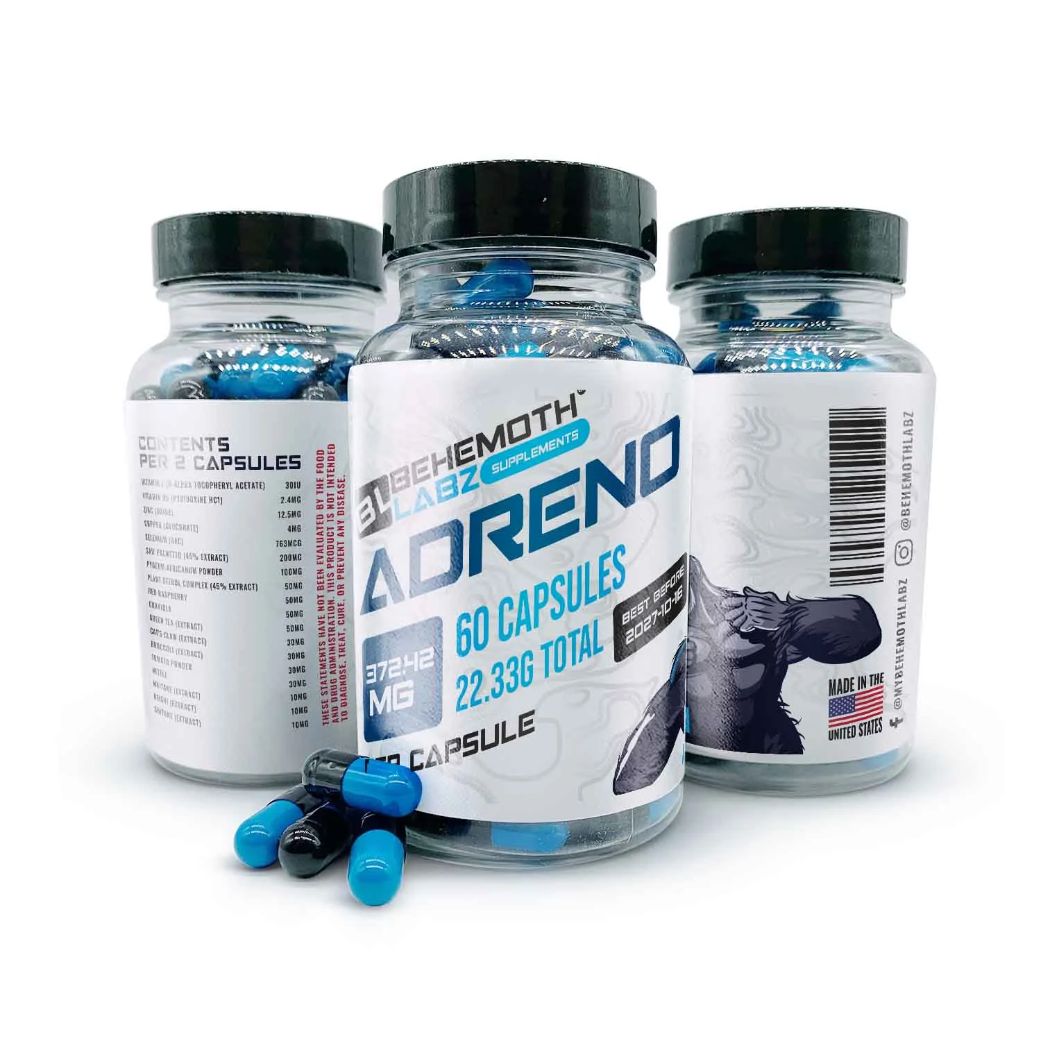 Adreno 60 Capsules | Product | BehemothLabz