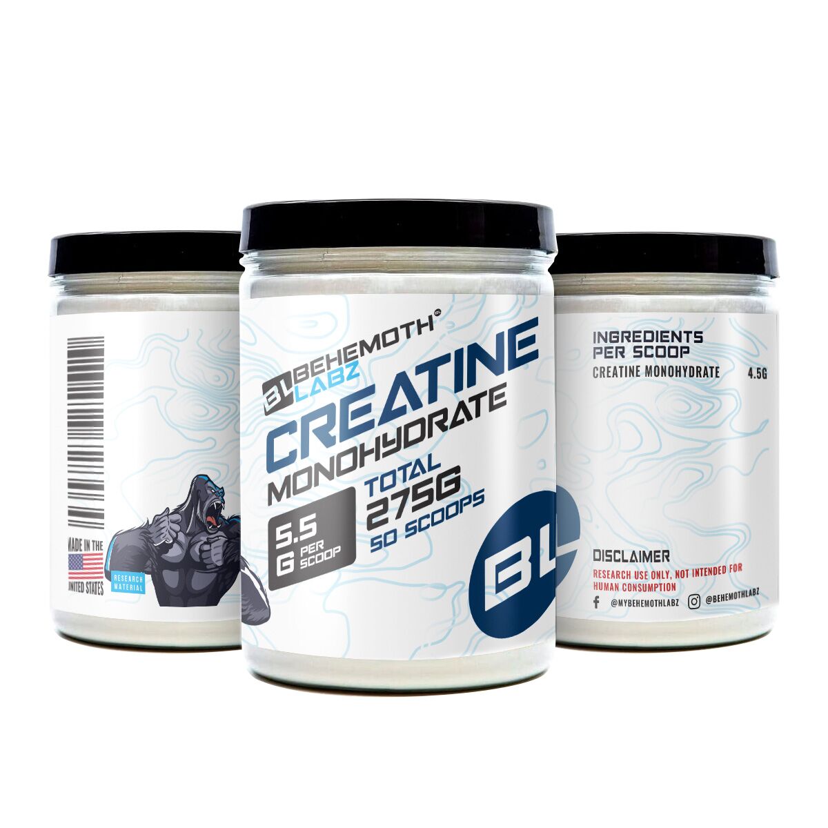 Creatine Monohydrate 275G | Product | Behemothlabz