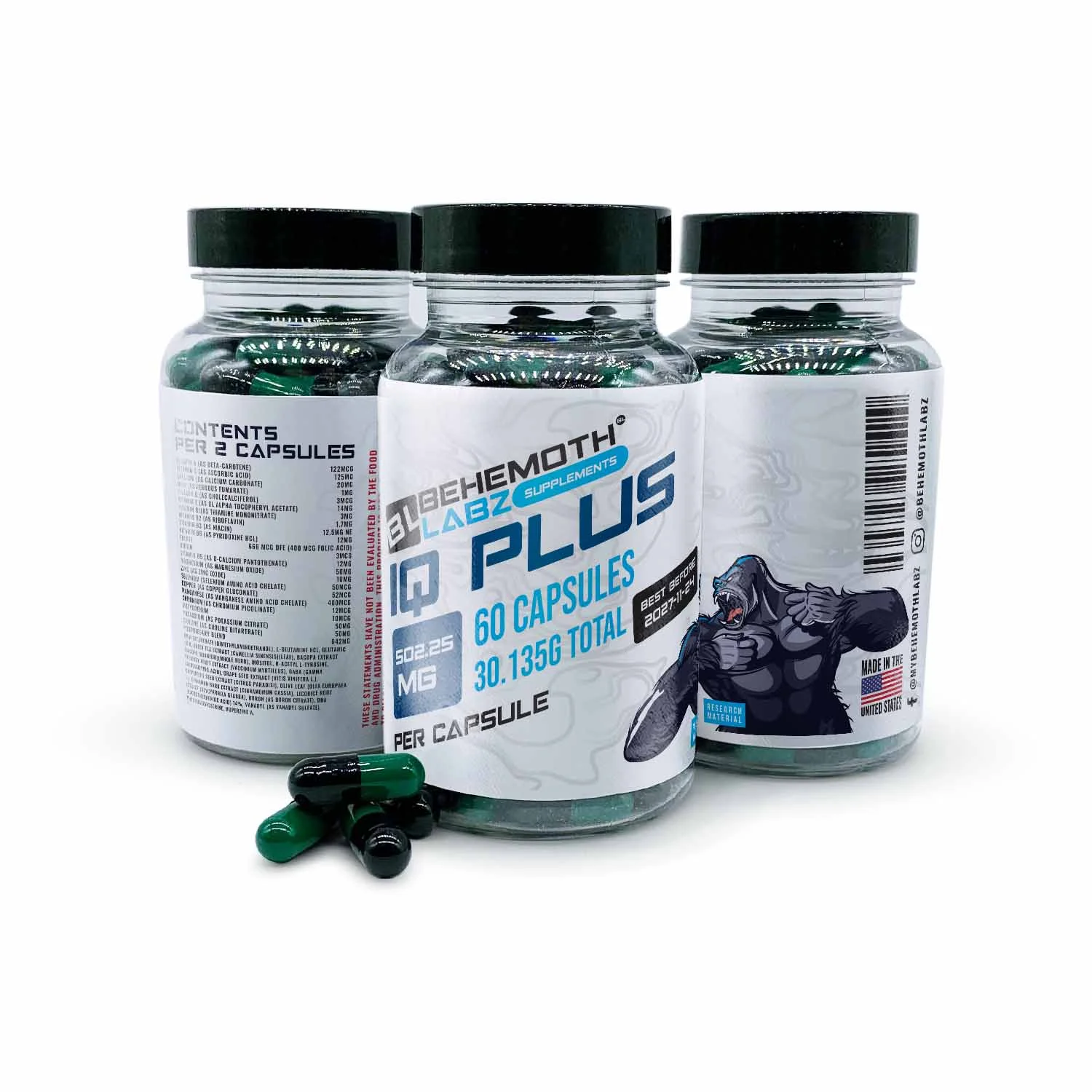 IQ Plus 60 Capsules | Product | BehemothLabz